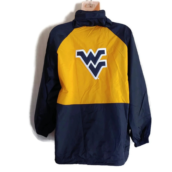 West Virginia Mountaineers Pullover Windbreaker Jacket Size Kids Large 14/16 - Picture 4 of 8